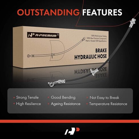A-Premium Rear Left Driver Brake Hydraulic Hose Compatible with Honda Accord 2008-2012 Acura TSX 2009-2014 in Saudi Arabia