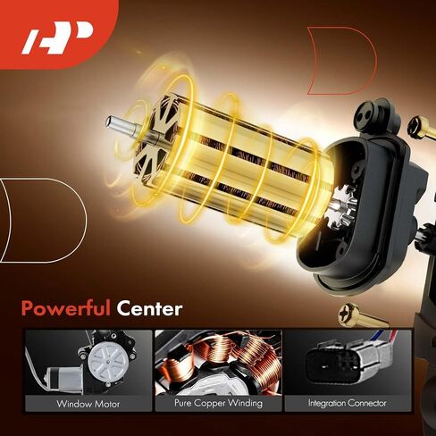 A-Premium Electric Power Window Regulator with Motor Compatible with Honda HR-V HRV 2016-2021, Rear Left Driver Side in Saudi Arabia