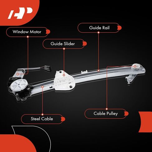 A-Premium Electric Power Window Regulator with Motor Compatible with Honda HR-V HRV 2016-2021, Rear Left Driver Side in Saudi Arabia