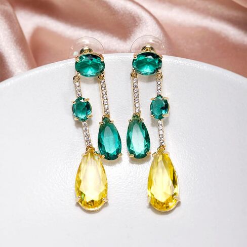 دمعة قطرة استرخى كريستال أقراط للنساء زركون هيبوالرجينيك بيان أقراط حفل زفاف حفلة موسيقية مجوهرات هدية لها in Kuwait