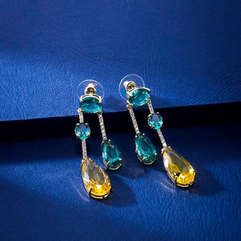 دمعة قطرة استرخى كريستال أقراط للنساء زركون هيبوالرجينيك بيان أقراط حفل زفاف حفلة موسيقية مجوهرات هدية لها in Kuwait