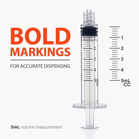 EasyTouch Luer-Lock Syringe Barrel, 1ML Syringe, Pack of 100 in Kuwait