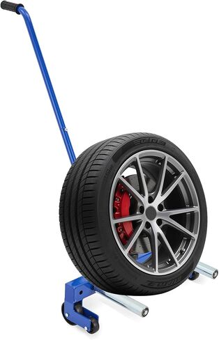 500 Lb Heavy Duty Tire Wheel Dolly, 12"-24" Adjustable Roller Truck Tire Moving Tool Cart Dolly for Workshop, Garage, Car, ATV, Skid Steer, Trailer in Kuwait