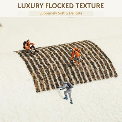 سجاد ناعم باللونين الأبيض والأسود لغرفة المعيشة وغرفة النوم مقاس 5 × 7 سجاد قابل للغسل لغرف الأطفال والفتيات in Kuwait