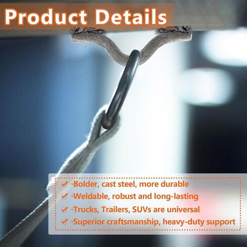 BBTO 24 PCS Safety Chain Clip 3/8 Inch Diameter Steel Weld Safety Chain Clip Connection Loops for Truck Trailer Hitch in Saudi Arabia