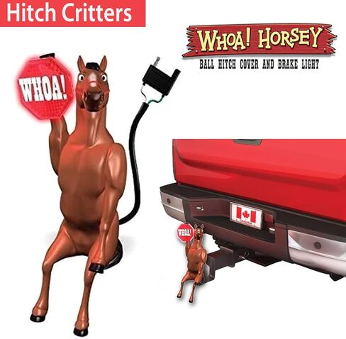 1049 Whoa Horsey Moving Ball Hitch Cover and Brake Light in Saudi Arabia