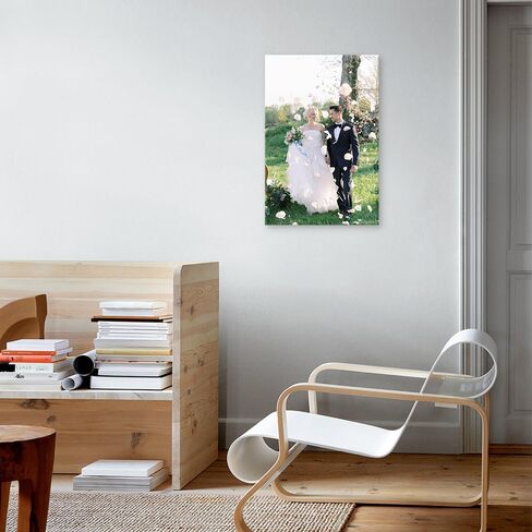 SZDHHH Custom Canvas Prints With Your Photos - Personalized Picture on Canvas Perfect for Home Decor Wedding Gift (12" Lx18 W) in Saudi Arabia