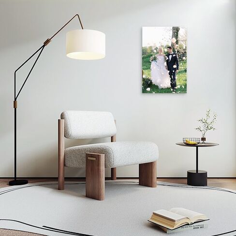 SZDHHH Custom Canvas Prints With Your Photos - Personalized Picture on Canvas Perfect for Home Decor Wedding Gift (12" Lx18 W) in Saudi Arabia