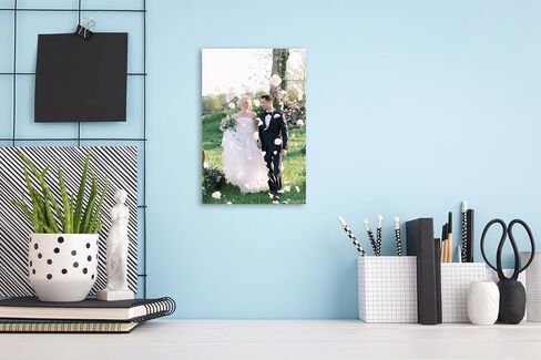 SZDHHH Custom Canvas Prints With Your Photos - Personalized Picture on Canvas Perfect for Home Decor Wedding Gift (12" Lx18 W) in Saudi Arabia