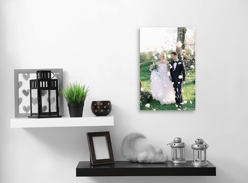 SZDHHH Custom Canvas Prints With Your Photos - Personalized Picture on Canvas Perfect for Home Decor Wedding Gift (12" Lx18 W) in Saudi Arabia