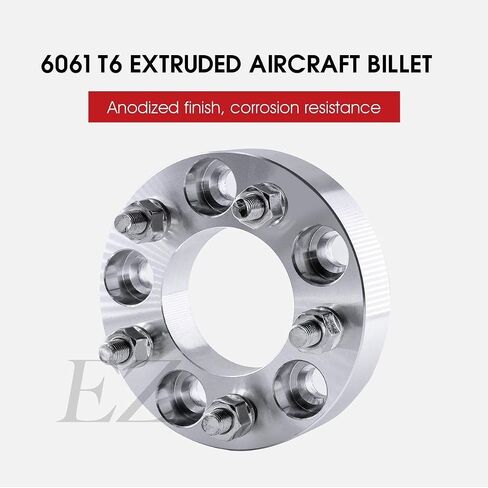 ezaccessory 2 Wheel Adapters 5x120 to 5x4.25 | 5x120 to 5x108 | 1" Thick | Fits Honda Odyssey 2005+ Pilot 2009+ Ridgeline & Mount 5x4.25 Bolt Pattern Wheel | 1" Thick in Saudi Arabia