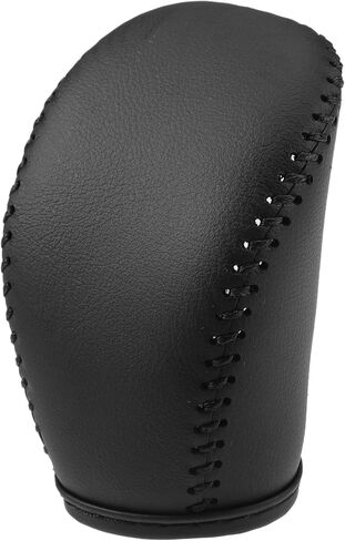 Gear Shift Head Knob Cover Transmission Lever Trim for Infiniti Q50 2018 2019 2020 2021 2022 2023 2024 Faux Leather Black in Saudi Arabia