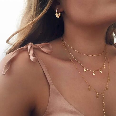 WEARON الذهب Huggie هوب أقراط للنساء 14 كيلو مطلية بالذهب سحر صغير قطرة استرخى أقراط هدايا مجوهرات هيبوالرجينيك in Kuwait