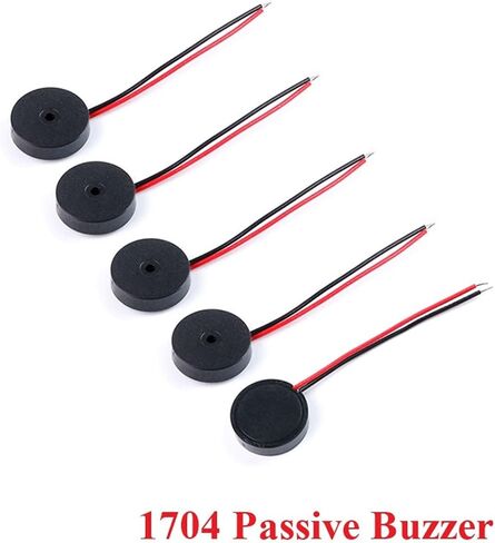 5pcs 1704 Passive Buzzer Piezoelectric Speaker Frequency 4000HZ 17 * 4MM 17x4mm AC Low Power Consumption DIY Electronic in Saudi Arabia
