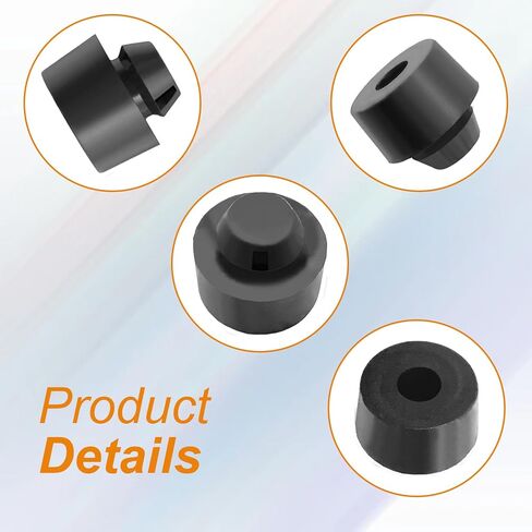 Tailgate Stop Cushions, Rubber Stoppers, Compatible with 2005-2021 Tacoma, 2000-2021 Tundra, Replacement OE#90541-11015 (2Pcs Black) in Saudi Arabia