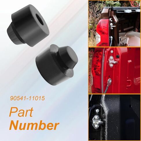 Tailgate Stop Cushions, Rubber Stoppers, Compatible with 2005-2021 Tacoma, 2000-2021 Tundra, Replacement OE#90541-11015 (2Pcs Black) in Saudi Arabia