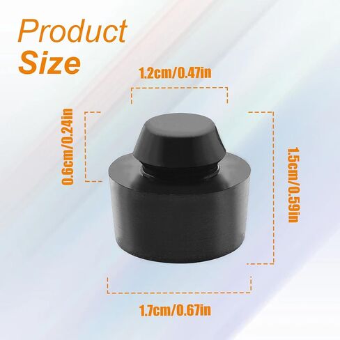 Tailgate Stop Cushions, Rubber Stoppers, Compatible with 2005-2021 Tacoma, 2000-2021 Tundra, Replacement OE#90541-11015 (2Pcs Black) in Saudi Arabia