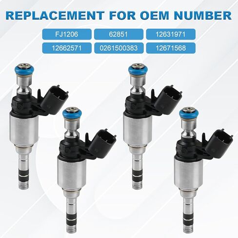 JDMON Fuel Injectors Compatible with Buick Regal 2014-2017 Cadillac ATS 2013-2017 CTS 2014-2016 Chevrolet Camaro 2016-2017 Malibu 2013-2017 Replacement for FJ1206 62851 12631971-4Pcs in Saudi Arabia
