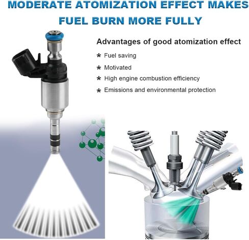 JDMON Fuel Injectors Compatible with Buick Regal 2014-2017 Cadillac ATS 2013-2017 CTS 2014-2016 Chevrolet Camaro 2016-2017 Malibu 2013-2017 Replacement for FJ1206 62851 12631971-4Pcs in Saudi Arabia