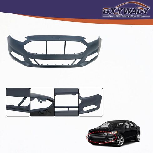 GXYWADY Front Bumper Cover Fascia Replacement for Fusion 2013 2014 2015 2016 without Park Assist Sensor Holes in Saudi Arabia