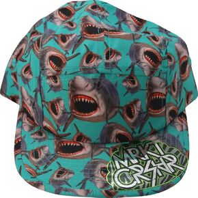 LSD Shark Attack All Over Print Dri Fit Men's Flat Bill Adjustable Hat in Saudi Arabia