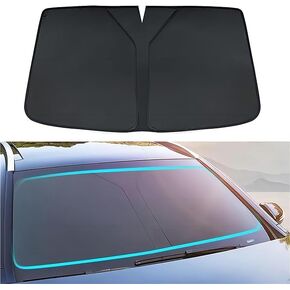 Front Window Sunshade Sun Visor for Ford Ranger 1997 1998 1999 2000 2001 2002 2003 2004 2005 2006 2007 2008 2009 2010, Car Windshield Sun Shade Foldable Front Windshield Shade for Sun,Black in Saudi Arabia