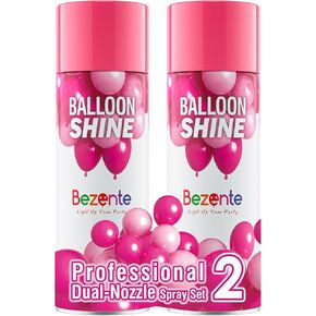 رذاذ بالون لامع من بيزينتي - رذاذ بالون عالي اللمعان 15 أونصة، رذاذ بالون لامع، مقاوم للماء، مضاد للأكسدة يدوم طويلاً، عديم الرائحة، تأثير لامع فوري لديكورات بالونات الحفلات in Kuwait