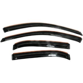4pcs in Channel Style Sun Rain Window Visors Door Side Window Wind Deflectors for 194861 in Saudi Arabia
