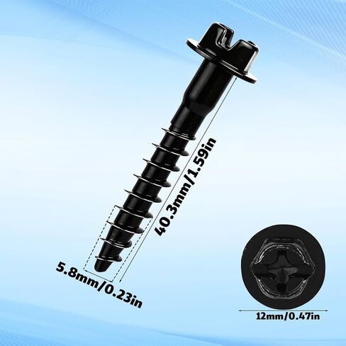6pcs Air Box Bolt Screws BAS01003, Carbon Steel Engine Air Filter Housing Fasteners Replace Part Number 6509605AA & 11549031 Suitable Accessories for Ram and More (Black) in Saudi Arabia