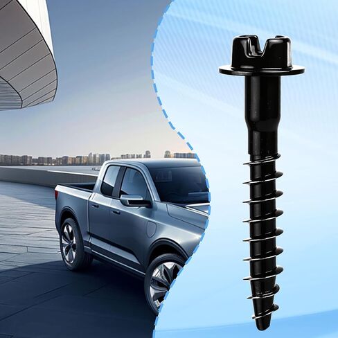 6pcs Air Box Bolt Screws BAS01003, Carbon Steel Engine Air Filter Housing Fasteners Replace Part Number 6509605AA & 11549031 Suitable Accessories for Ram and More (Black) in Saudi Arabia