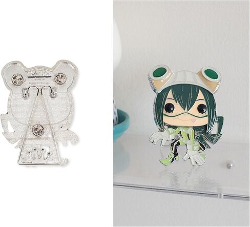 My Hero Academia 3-Inch Funko POP Enamel Pin, Tsuyu Asui "Froppy" | Officially Licensed Boku no Hero Collectible | Metal Pins For Backpacks, Jackets | Anime Gifts, Superhero Accessories in Saudi Arabia