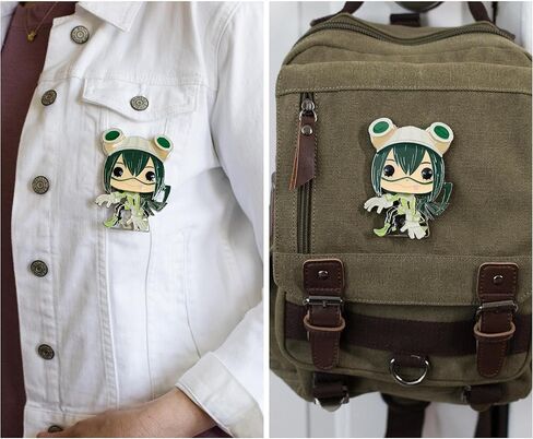 My Hero Academia 3-Inch Funko POP Enamel Pin, Tsuyu Asui "Froppy" | Officially Licensed Boku no Hero Collectible | Metal Pins For Backpacks, Jackets | Anime Gifts, Superhero Accessories in Saudi Arabia
