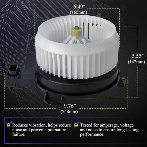 مجموعة محرك منفاخ سخان HVAC 700260 لسيارة Honda Accord 2013-2017، 2013-2015 Honda Civic، 2012-2016 Honda CR-V/2014-2017 Acura ILX، 2015-2017 Acura RDX يستبدل # 79310T0AA01، HO3126115، PM4038 in Saudi Arabia
