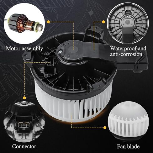 مجموعة محرك منفاخ سخان HVAC 700260 لسيارة Honda Accord 2013-2017، 2013-2015 Honda Civic، 2012-2016 Honda CR-V/2014-2017 Acura ILX، 2015-2017 Acura RDX يستبدل # 79310T0AA01، HO3126115، PM4038 in Saudi Arabia