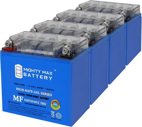 Mighty Max Battery YB9A-A 12V 9AH GEL Replacement Battery compatible with Kimpex ATV Snowmobile - 4 Pack in Saudi Arabia