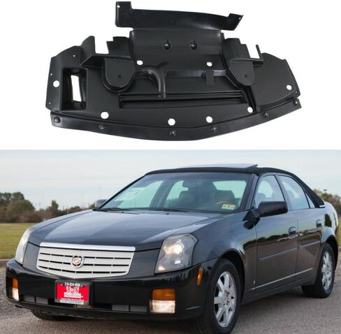 Front Engine Splash Shield Compatible with 2003-2007 CTS Base Luxury Luxury Sport Sedan Engine Under Cover GM1228140 in Saudi Arabia