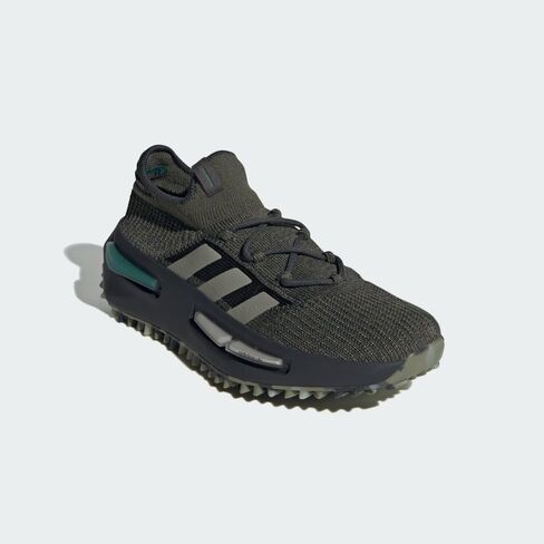 adidas Mens NMD S1 Lace Up Sneakers Shoes Casual - Green, Grey - Size 9 M in Saudi Arabia