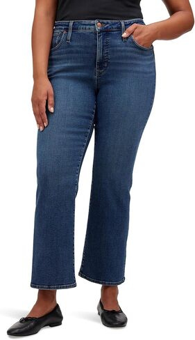 Madewell Women's Midrise Kick Out with Patch Pocket in Lenoir Wash in Saudi Arabia