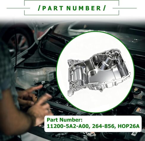 264-856 حوض زيت المحرك مع قابس التصريف متوافق مع Honda Accord 2013-2017 Acura TLX 2015-2020 2.4L 112005A2A00 in Saudi Arabia