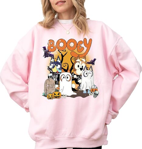 Booey Halloween Shirt, Blue Scary Shirt, Cute Ghost Halloween Shirt, Spooky Season Shirt, Booey Trick Or Treat Shirt, in Saudi Arabia