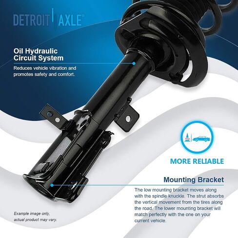 Detroit Axle - 2.4L Front End 14pc Suspension Kit for 2008-2014 Dodge Avenger, 2007-2009 Chrysler Sebring, 2 Struts 2 Lower Control Arms 2 Lower Ball Joints 4 Tie Rods 2 Sway Bars 2 Boots Replacement in Saudi Arabia