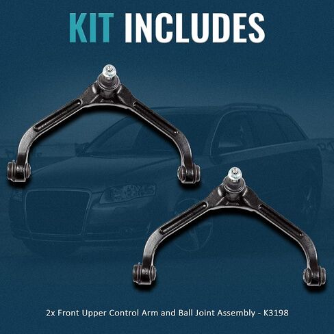2PCS Front Upper Control Arm with Ball Joints & Bushings Suspension Kit Compatible with Jeep Liberty 2002-2007 K3198 2.4L 2.8L 3.7L in Saudi Arabia