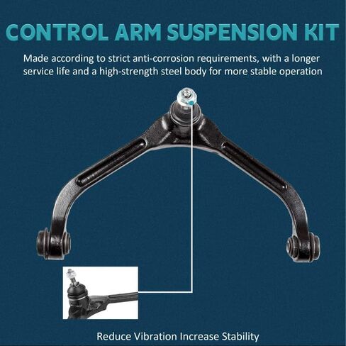 2PCS Front Upper Control Arm with Ball Joints & Bushings Suspension Kit Compatible with Jeep Liberty 2002-2007 K3198 2.4L 2.8L 3.7L in Saudi Arabia