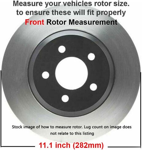 Detroit Axle - Front Brake Rotors for Acura CSX ILX Honda Accord Civic Element Insight Fit Replacement Drilled & Slotted Disc Brake Rotors: 11.10" inch Rotor in Saudi Arabia