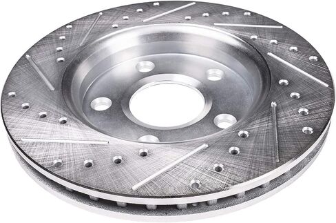 Detroit Axle - Front Brake Rotors for Acura CSX ILX Honda Accord Civic Element Insight Fit Replacement Drilled & Slotted Disc Brake Rotors: 11.10" inch Rotor in Saudi Arabia