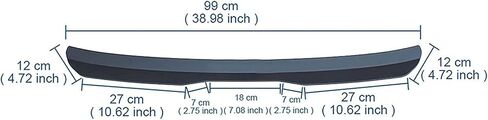 Car Rear Trunk Spoiler for Dodge Durango 3/2/1.Gen SXT/GT/RT/Citadel/SRT/SRT Hellcat 1998-2024 2025, Tailfin Tail Fin Tailgate Bumper Diffuser Spoiler Styling Accessories,Matte Black, normal in Saudi Arabia