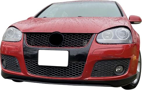 IKON MOTORSPORTS الشفة الأمامية الممتصة للصدمات متوافقة مع 2006-2009 Volkswagen Golf GTI Mk5، Euro Style PU أسود in Saudi Arabia