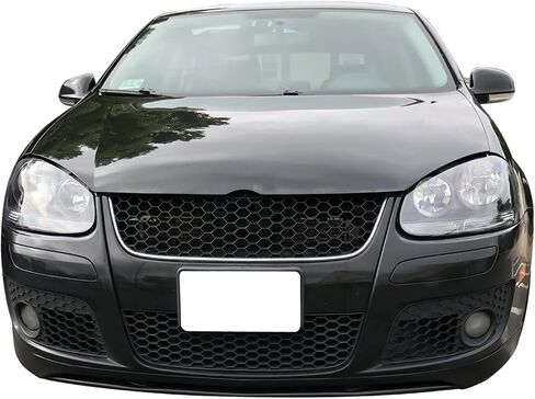 IKON MOTORSPORTS الشفة الأمامية الممتصة للصدمات متوافقة مع 2006-2009 Volkswagen Golf GTI Mk5، Euro Style PU أسود in Saudi Arabia