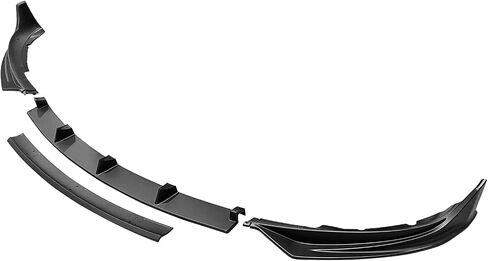 IKON MOTORSPORTS, Front Bumper Lip Compatible with 2017-2023 Tesla Model 3, Matte Black ABS Plastic IKON Style Front Lip Spoiler Splitter 4PC, 2018 2019 2020 in Saudi Arabia