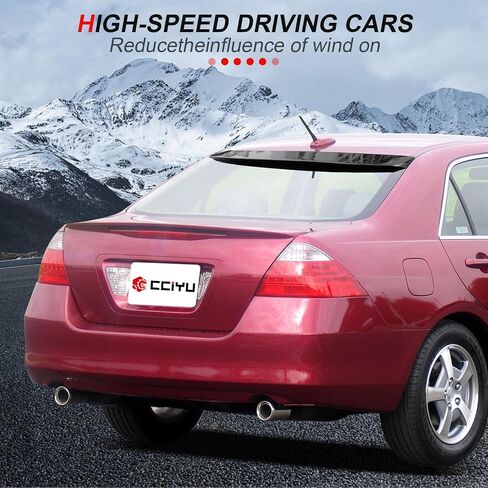 cciyu Roof Spoiler Fits for 2003-2007 for Honda Accord Rear Window Roof Spoiler(ABS Glossy Black) in Saudi Arabia